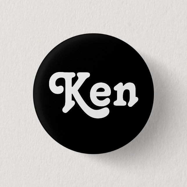 Badge Rond 2,50 Cm Touche Ken (Devant)