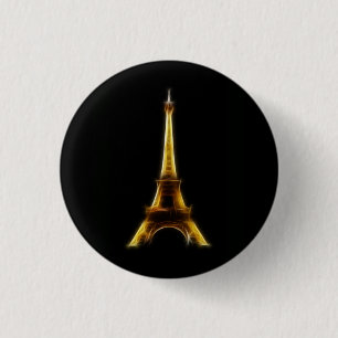 Badge Rond 2,50 Cm Tour Eiffel à Paris France