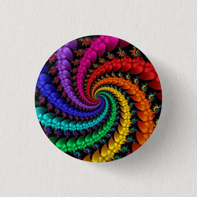 Badge Rond 2,50 Cm Tourbillon arc-en-ciel- (Devant)