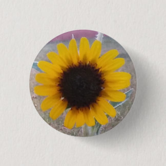 Badge Rond 2,50 Cm Tournesol