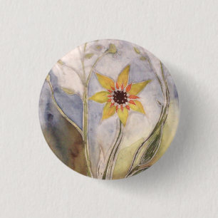 Badge Rond 2,50 Cm Tournesol