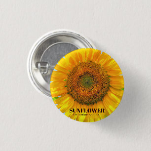 Badge Rond 2,50 Cm tournesol