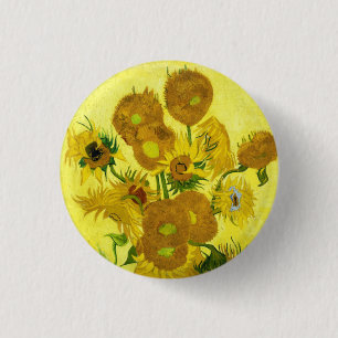 Badge Rond 2,50 Cm Tournesols Vincent van Gogh