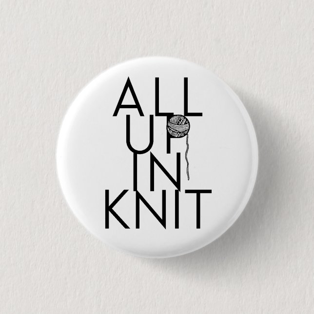 Badge Rond 2,50 Cm Tous dans le Knit (Devant)