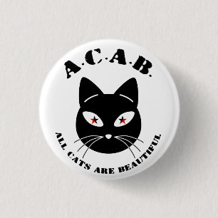 Badge Rond 2,50 Cm Tous Les Chats Sont Beaux