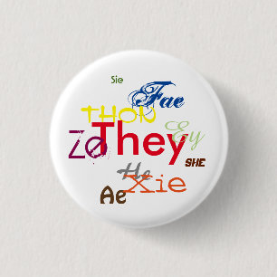 Badge Rond 2,50 Cm Tous les pronouns partout