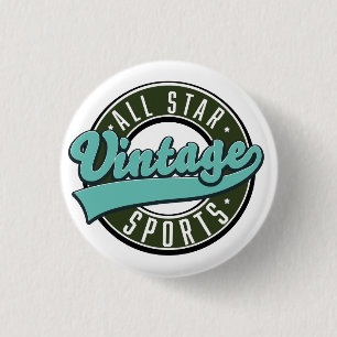 Badge Rond 2,50 Cm tous les sports vintage