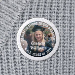 Badge Rond 2,50 Cm Tout Texte Graduation Photo Félicitations Moderne<br><div class="desc">Dites félicitations et montrez votre fierté pour le diplômé avec des boutons photo/badges customisés cool. (CONSEIL EN MATIÈRE DE PLACEMENT D'IMAGE : Une façon simple de centrer une photo exactement comment vous voulez est de la rogner avant de la télécharger sur le site Zazzle.) Tout le texte est simple à...</div>