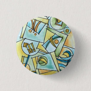 Badge Rond 2,50 Cm Toutes formes et tailles - Art géométrique moderne