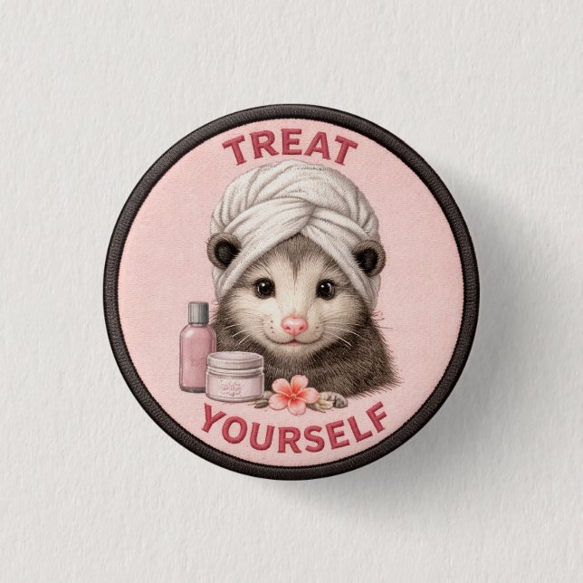 Badge Rond 2,50 Cm Traitez-Vous (Devant)
