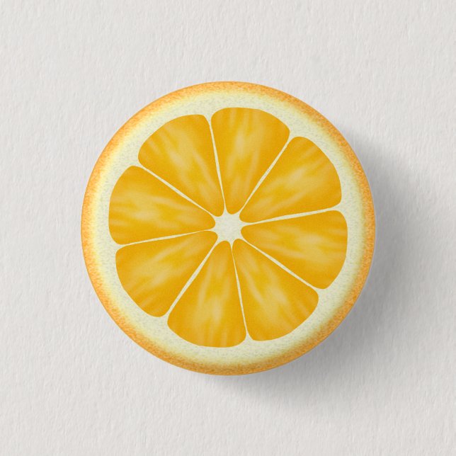 Badge Rond 2,50 Cm Tranche orange d'agrumes (Devant)