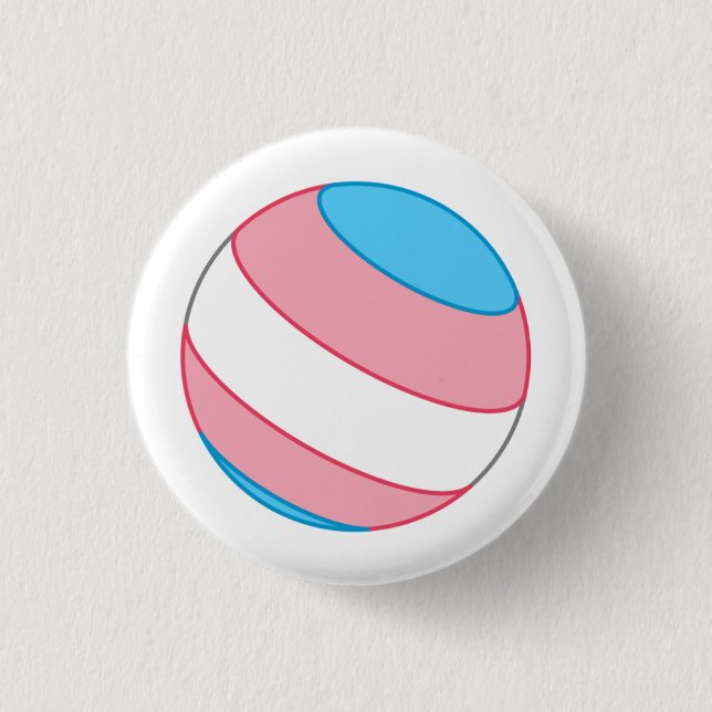 Badge Rond 2,50 Cm Trans Pride Sphere (Devant)