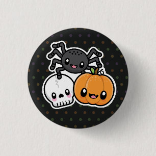 Badge Rond 2,50 Cm Trats button d'Halloween