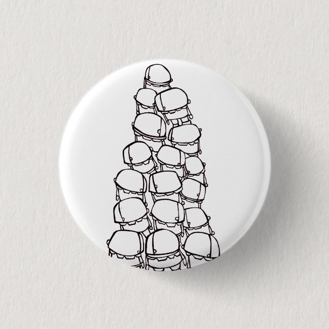 Badge Rond 2,50 Cm travail0049blanc (Devant)