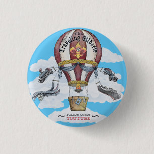 Badge Rond 2,50 Cm Traveling Gilberts Button