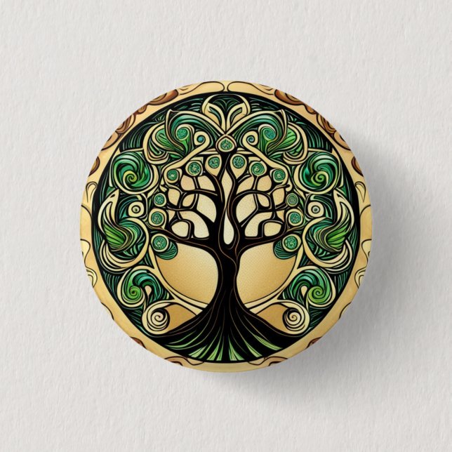 Badge Rond 2,50 Cm Tree of Life (Devant)