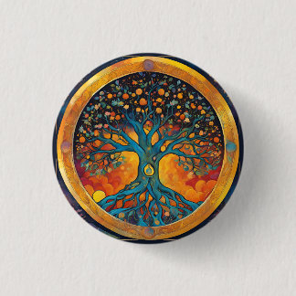 Badge Rond 2,50 Cm Tree of Life