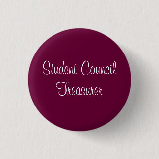 Badge Rond 2,50 Cm Trésorier du Conseil d'étudiant