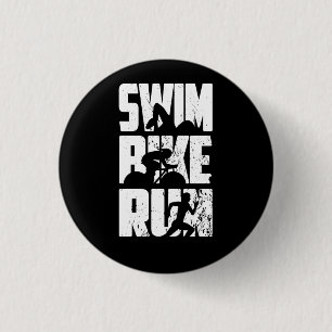 Badge Rond 2,50 Cm Triathlon