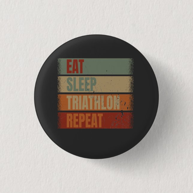 Badge Rond 2,50 Cm Triathlon Funny (Devant)