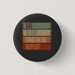 Badge Rond 2,50 Cm Triathlon Funny