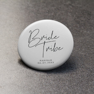 Badge Rond 2,50 Cm Tribu de mariée minimaliste moderne