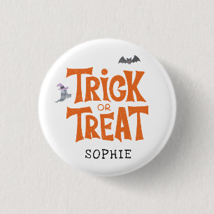 Badge Rond 2,50 Cm Trick ou traiter Halloween Costume de jumelage de