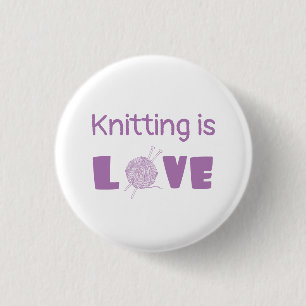 Badge Rond 2,50 Cm Tricot est amour