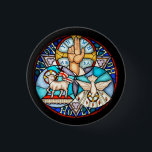 Badge Rond 2,50 Cm Trinité Le Père, Le Fils Et Le Symbole Saint-Espri<br><div class="desc">Trinitu Le Père, Le Fils Et L'Esprit Saint</div>