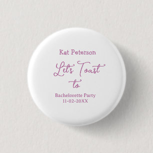 Badge Rond 2,50 Cm Trinquons à NOM DE FÊTE DE FILLE DATE VIOLET