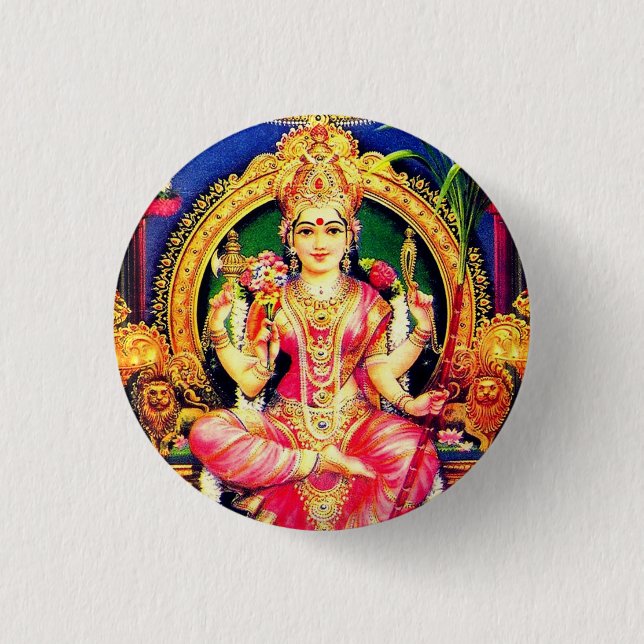Badge Rond 2,50 Cm Tripura Sundari (Lalita) (Devant)