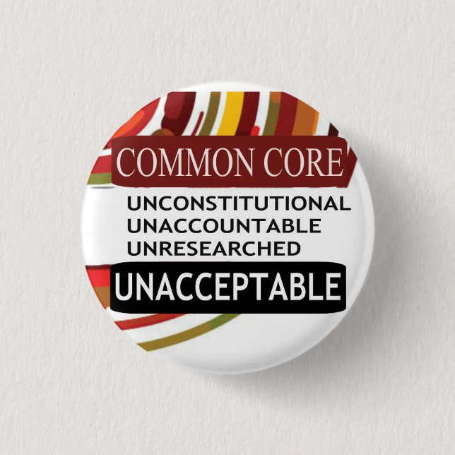 Badge Rond 2,50 Cm Tronc commun inacceptable (Devant)