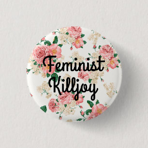 Badge Rond 2,50 Cm trouble-fête féministe