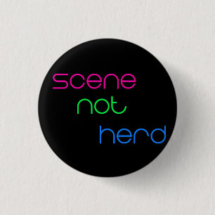 Badge Rond 2,50 Cm Troupeau de scène pas