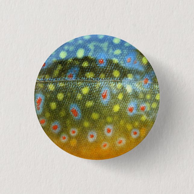 Badge Rond 2,50 Cm Truite mouchetée (Devant)