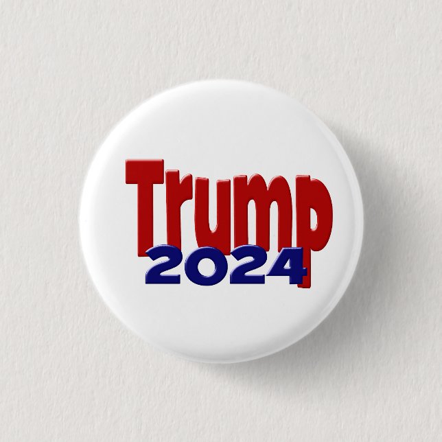 Badge Rond 2,50 Cm Trump 2024 (Devant)
