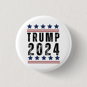 Badge Rond 2,50 Cm Trump 2024