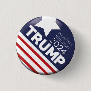 Badge Rond 2,50 Cm Trump 2024