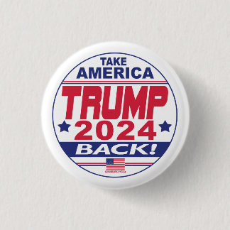 Badge Rond 2,50 Cm Trump 2024 : Reprendre l'Amérique