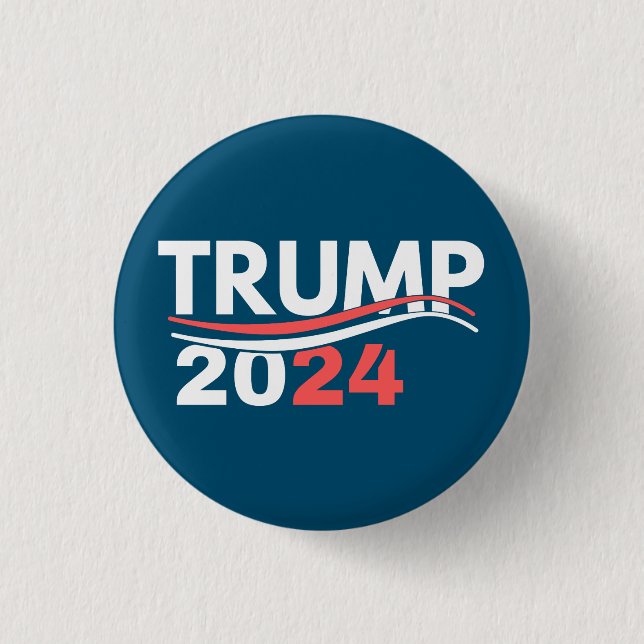 Badge Rond 2,50 Cm trump 2024, trump 2024 le retour, biden n'est pas  (Devant)