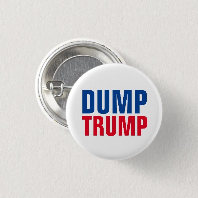 Badge Rond 2,50 Cm "Trump à la baisse" (Devant & derrière)