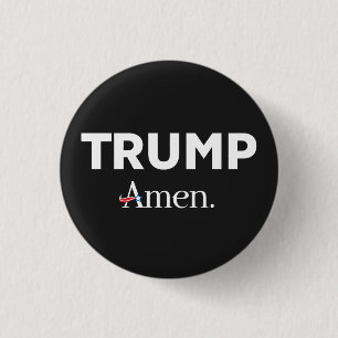 Badge Rond 2,50 Cm Trump Amen
