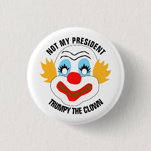 Badge Rond 2,50 Cm Trump Le Clown