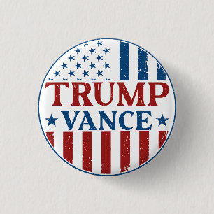 Badge Rond 2,50 Cm Trump Vance
