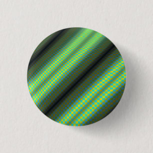 Badge Rond 2,50 Cm Tubes À damiers vert et jaune par Kenneth Yoncich