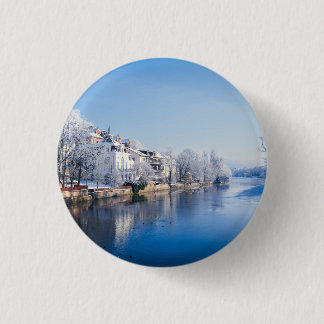 Badge Rond 2,50 Cm Tübingen, Allemagne après les chutes de neige