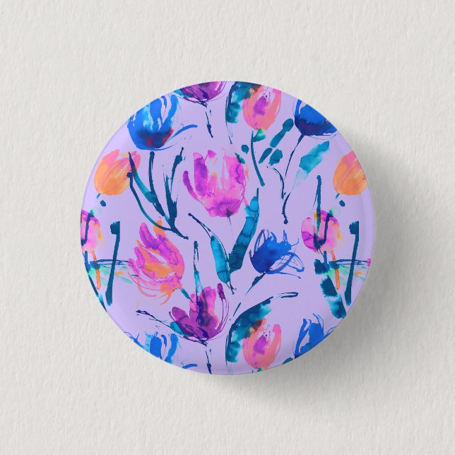 Badge Rond 2,50 Cm Tulip (Devant)