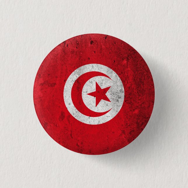 Badge Rond 2,50 Cm Tunisie (Devant)