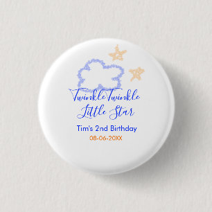Badge Rond 2,50 Cm Twinkle scintillement petite étoile anniversaire v