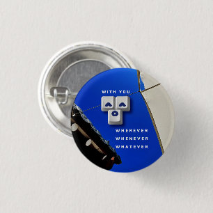 Badge Rond 2,50 Cm typographie_1_avec vous_1